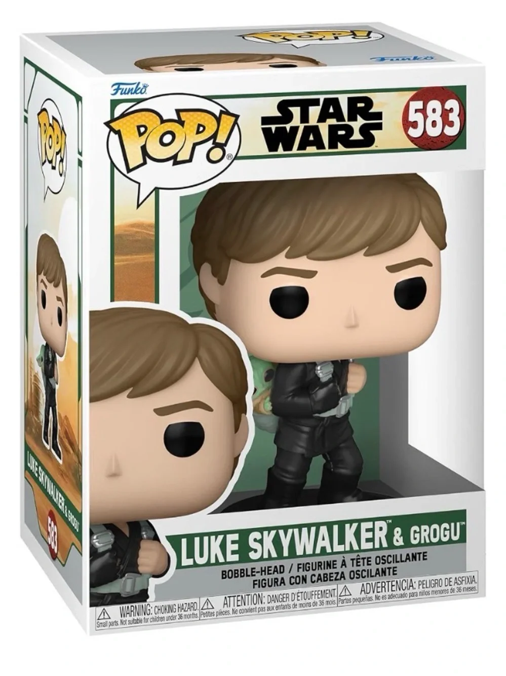 Funko Pop! Star Wars Luke Skywalker & Grogu Vinyl Figure  #583